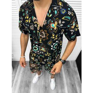 Compleu de vara camasa imprimeu + pantaloni 13081 imagine