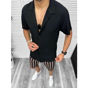 Compleu de vara camasa imprimeu + pantaloni 13107 imagine