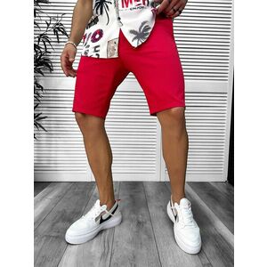 Pantaloni scurti casual rosii 13058 imagine