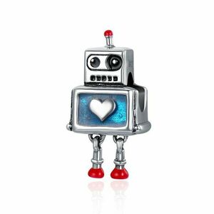 Talisman din argint cu Robotel imagine