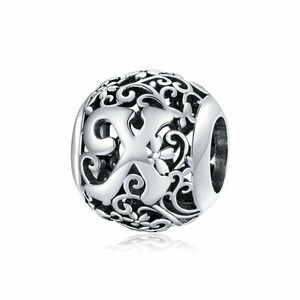 Talisman din argint Alphabet Letter X imagine