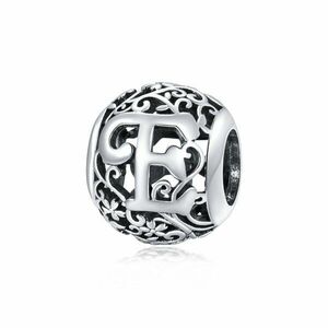 Talisman din argint Alphabet Letter E imagine