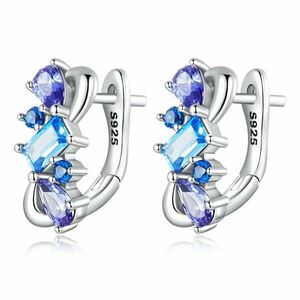 Cercei din argint Duo Blue Stone imagine