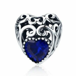 Talisman din argint Vintage Birthstone - Septembrie imagine