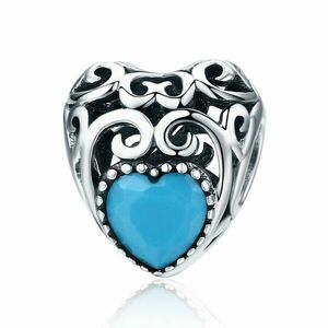 Talisman din argint Vintage Birthstone - Decembrie imagine