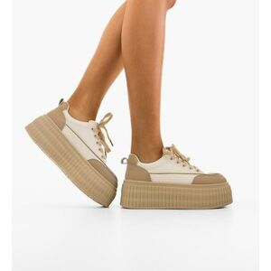 Sneakers dama Staty Bej imagine