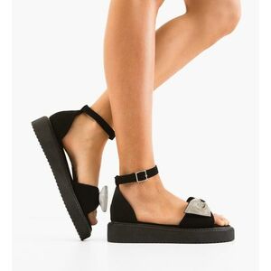 Sandale dama Garyta Negre 2 imagine