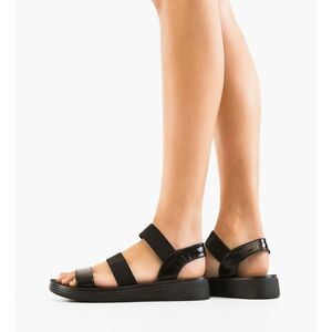 Sandale dama Gherdala Negre imagine