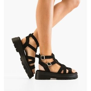 Sandale dama Pravend Negre imagine