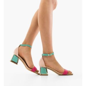 Sandale cu toc Bryan Fuchsia imagine