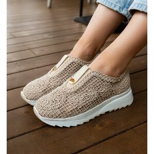 Sneakers dama Selima Bej imagine