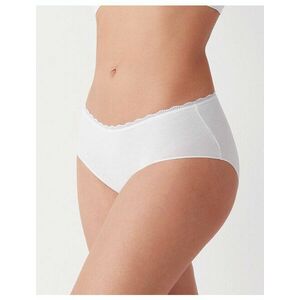 Set 3 perechi chiloti clasici bumbac cu talia medie si dantela Cotonella GD293 0003 imagine