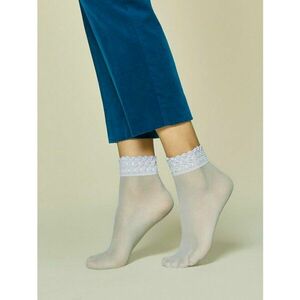 Sosete scurte azur cu dantela Fiore Soft Pop 20 den imagine