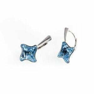 Cercei Argint 925, Swarovski Albastru imagine