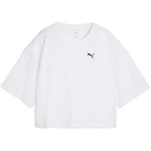 Tricou femei Puma Wardrobe Ess Oversized Short Tee Bl 62974302, M, Alb imagine