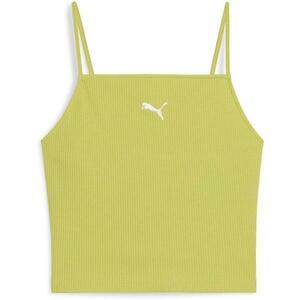 Maiou femei Puma Wardrobe Ess Ribbed Tank Top 62977135, M, Verde imagine