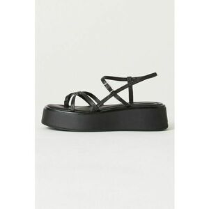 Sandale de piele cu barete incrucisate imagine