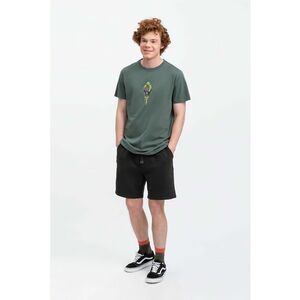 Tricou unisex cu decolteu la baza gatului si imprimeu discret Pomion imagine