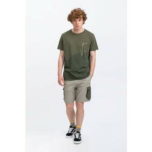 Tricou unisex cu decolteu la baza gatului Tigwa imagine