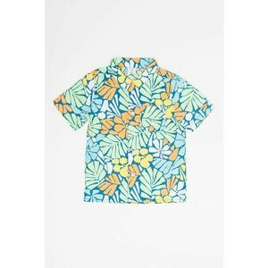 Camasa de bumbac cu imprimeu tropical imagine