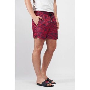 Pantaloni scurti de baie cu buzunare si imprimeu imagine