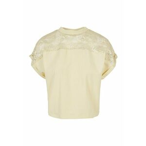 Tricou supradimensionat cu insertie de dantela imagine