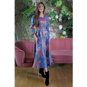 Rochie midi cu imprimeu floral Aby imagine