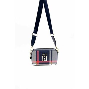 Geanta crossbody de piele ecologica cu logo metalic imagine