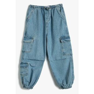Pantaloni relaxed fit de denim imagine