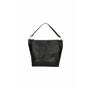 Geanta de piele cu bareta de umar si aspect de piele de crocodil 24149 imagine