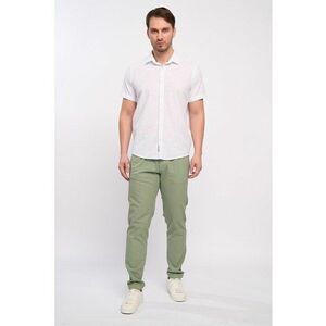 Pantaloni de bumbac cu talie medie imagine