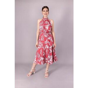 Rochie evazata cu model floral imagine