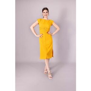Rochie midi cu maneci scurte imagine