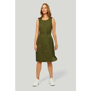 Rochie midi din lyocell cu snur imagine