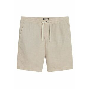 Pantaloni scurti din amestec de in cu talie elastica imagine