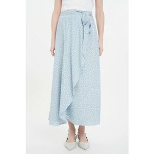 Fusta midi petrecuta cu model imagine