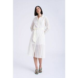 Rochie cu croiala in A - cordon in talie si decupaje imagine