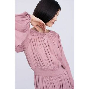 Rochie evazata cu aspect plisat imagine