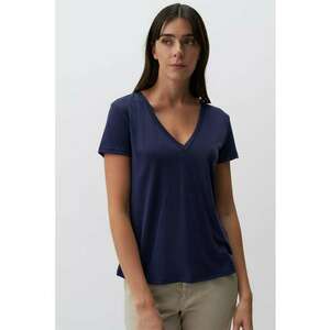 Tricou din amestec de modal cu decolteu in V imagine