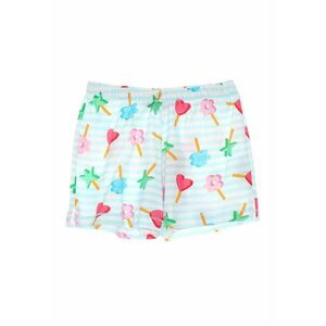 Pantaloni scurti cu imprimeu grafic cu snur imagine