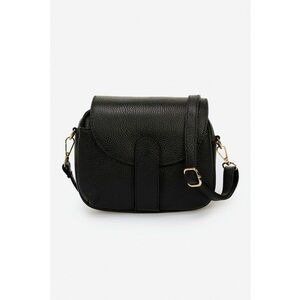 Geanta crossbody de piele cu aspect granulat imagine