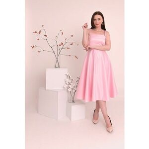 Rochie midi de satin Sofia imagine