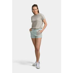 Pantaloni scurti de denim cu buzunar constrastant imagine