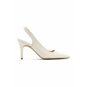 Pantofi de piele ecologica lacuita cu bareta slingback imagine