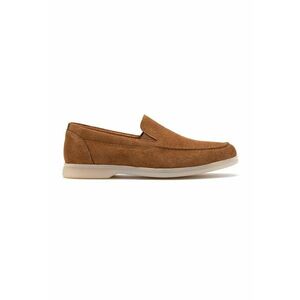 Pantofi loafer de piele intoarsa cu varf rotund imagine