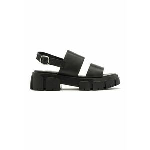 Sandale wedge de piele Demi imagine