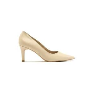 Pantofi de piele cu toc si varf ascutit Ofelia imagine