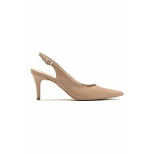 Pantofi de piele cu toc stiletto si decupaje imagine