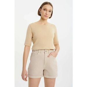 Blugi scurti cu talie elastica imagine