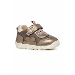 Pantofi sport de piele intoarsa cu velcro si insertii de plasa imagine